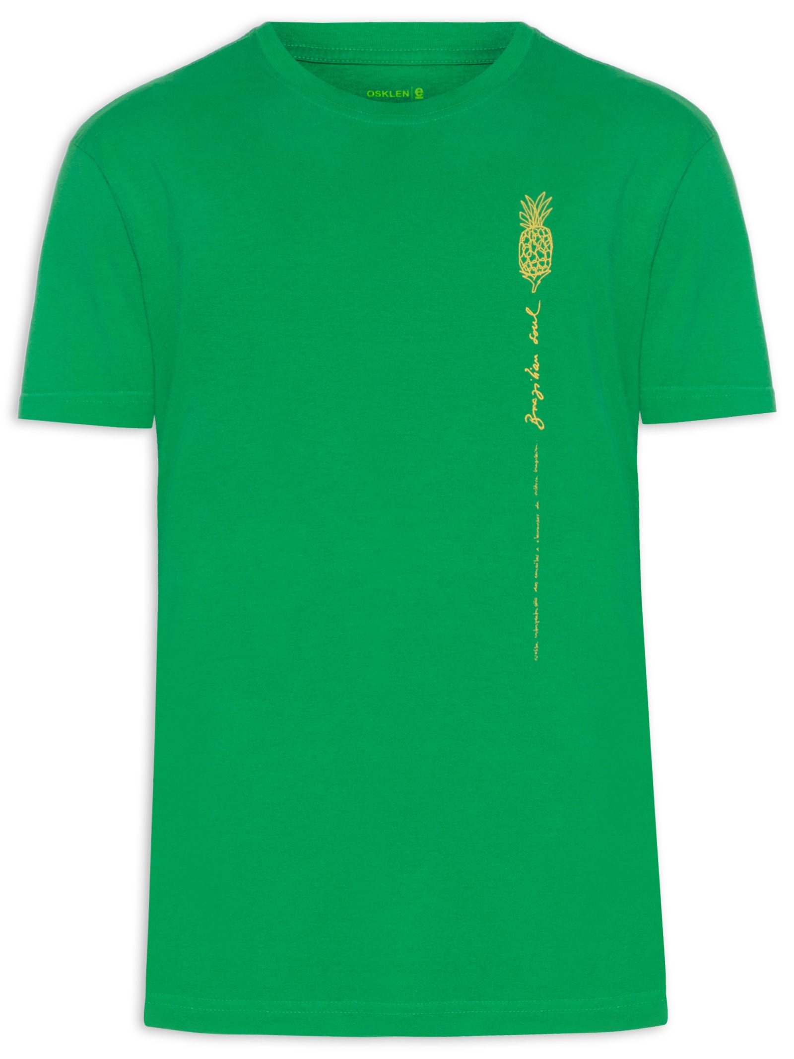 T-shirt Masculina Vintage Brazilian Soul - Osklen - Verde