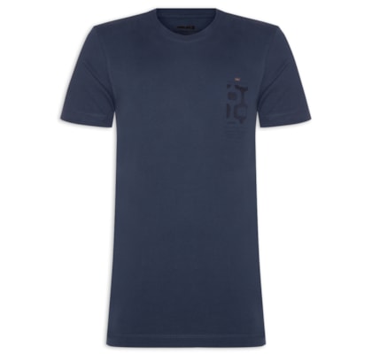 Camiseta Masculina Vintage Calcadao Manga Curta - Azul