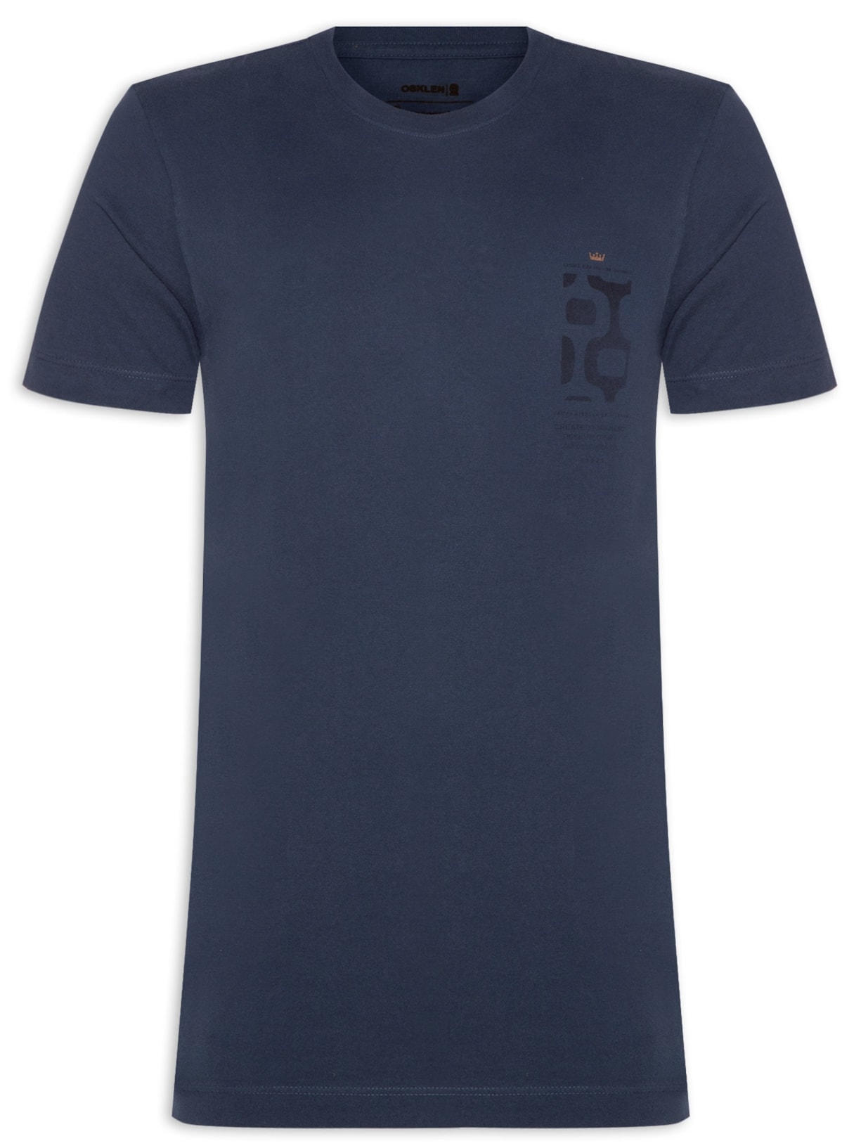 Camiseta Masculina Vintage Calcadao Manga Curta - Azul