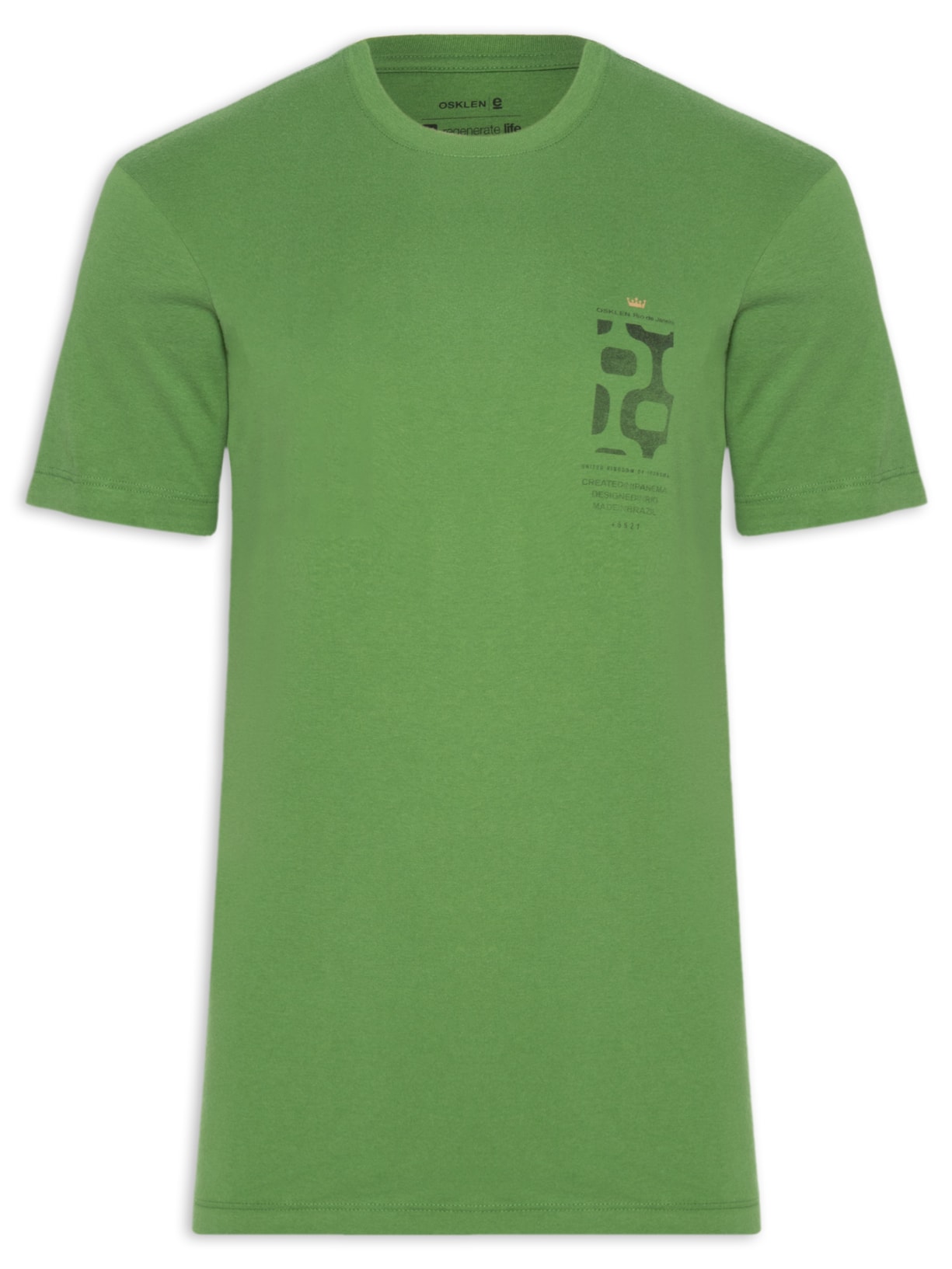 Camiseta Masculina Vintage Calçadão MC - Verde