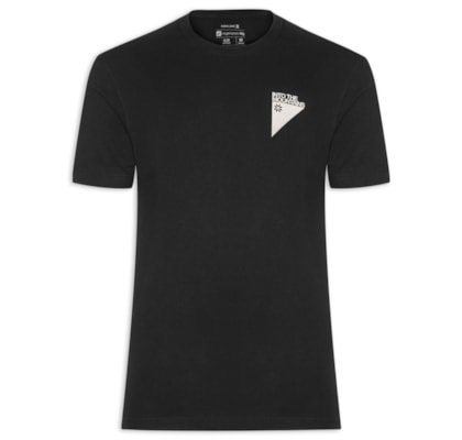 Camiseta Masculina Vintage Carimbo Mountains - Preto