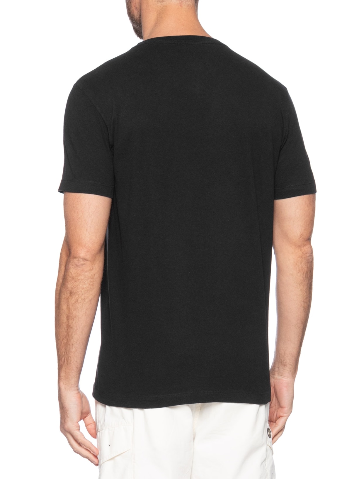 Camiseta Masculina Vintage Carimbo Mountains Preto Osklen
