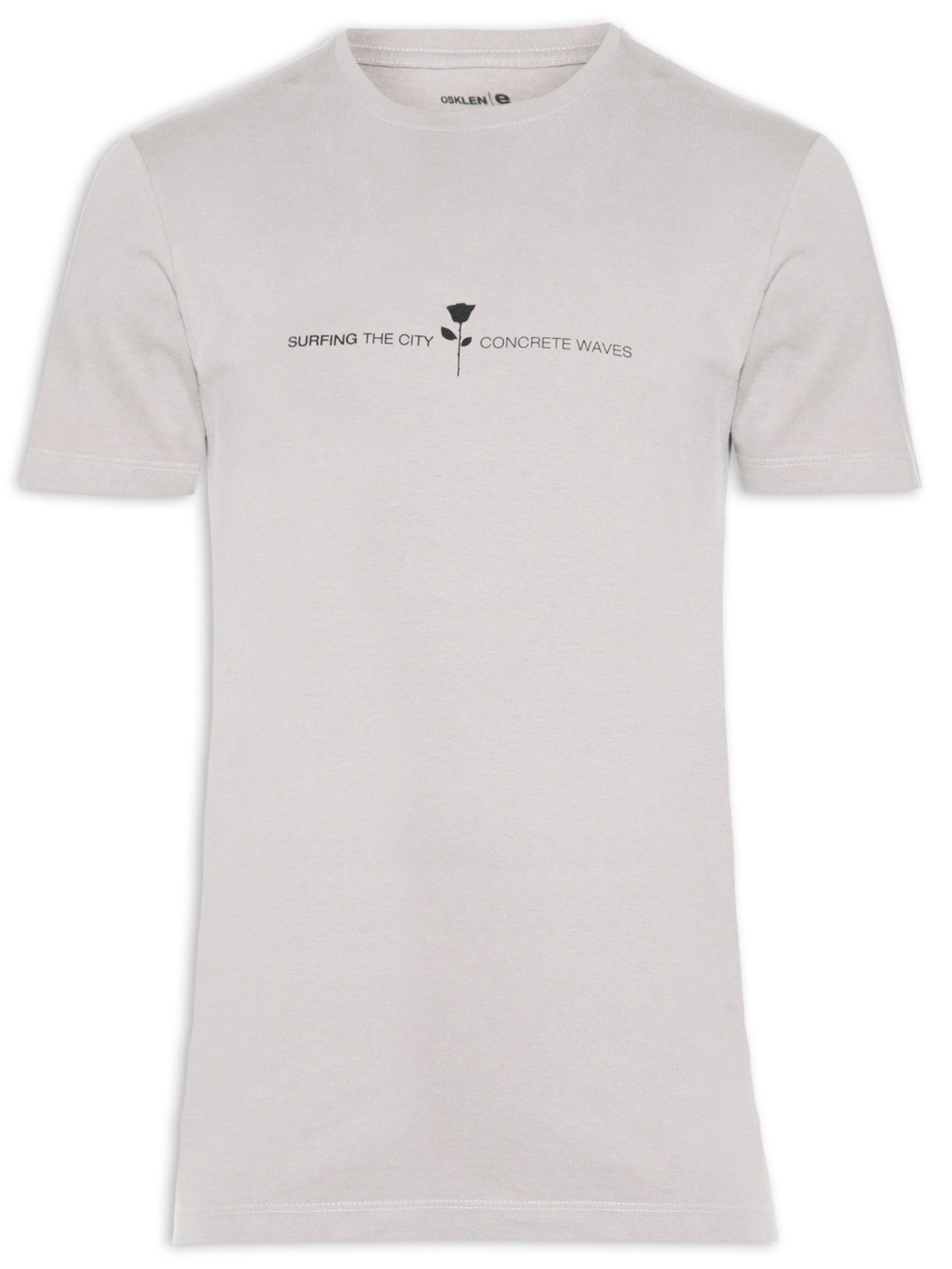 Camiseta Masculina Vintage Concrete Waves - Cinza