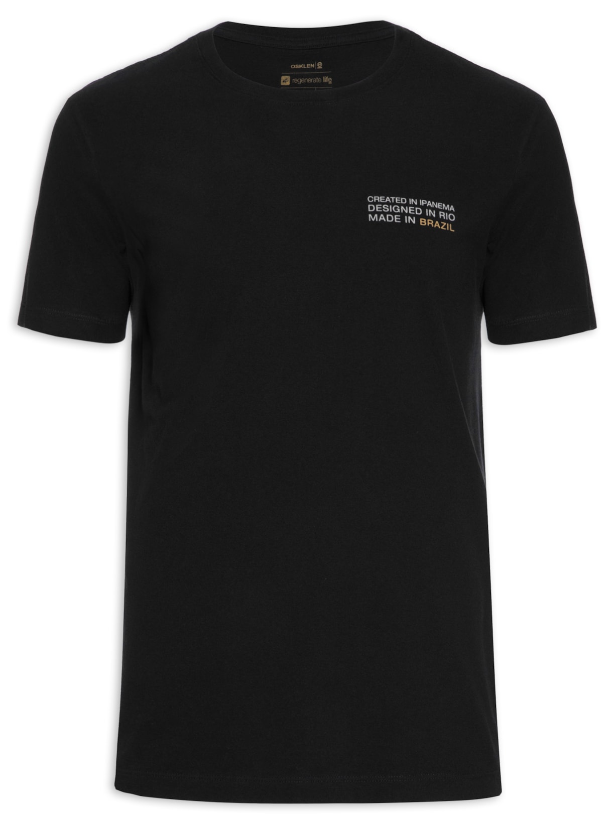 Camiseta Masculina Vintage Created - Preto