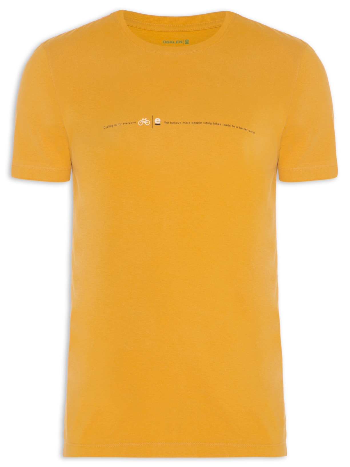 Camiseta Masculina Vintage Cycling Is For Everyone - Amarelo