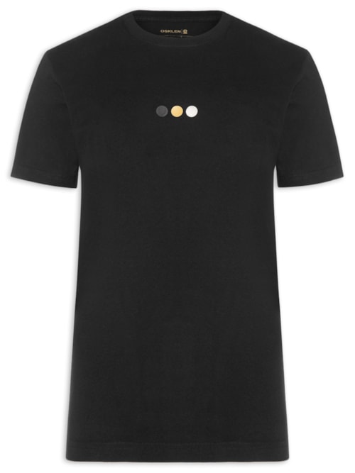 Camiseta Masculina Vintage Dots - Preto