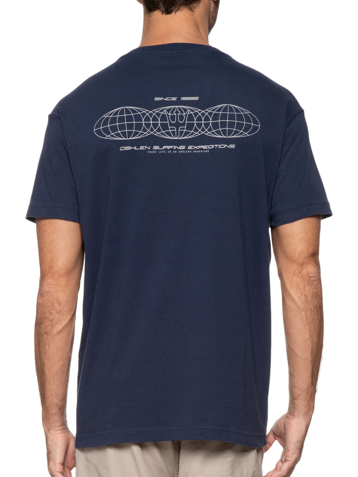 Camiseta Masculina Vintage Expeditions Azul Osklen