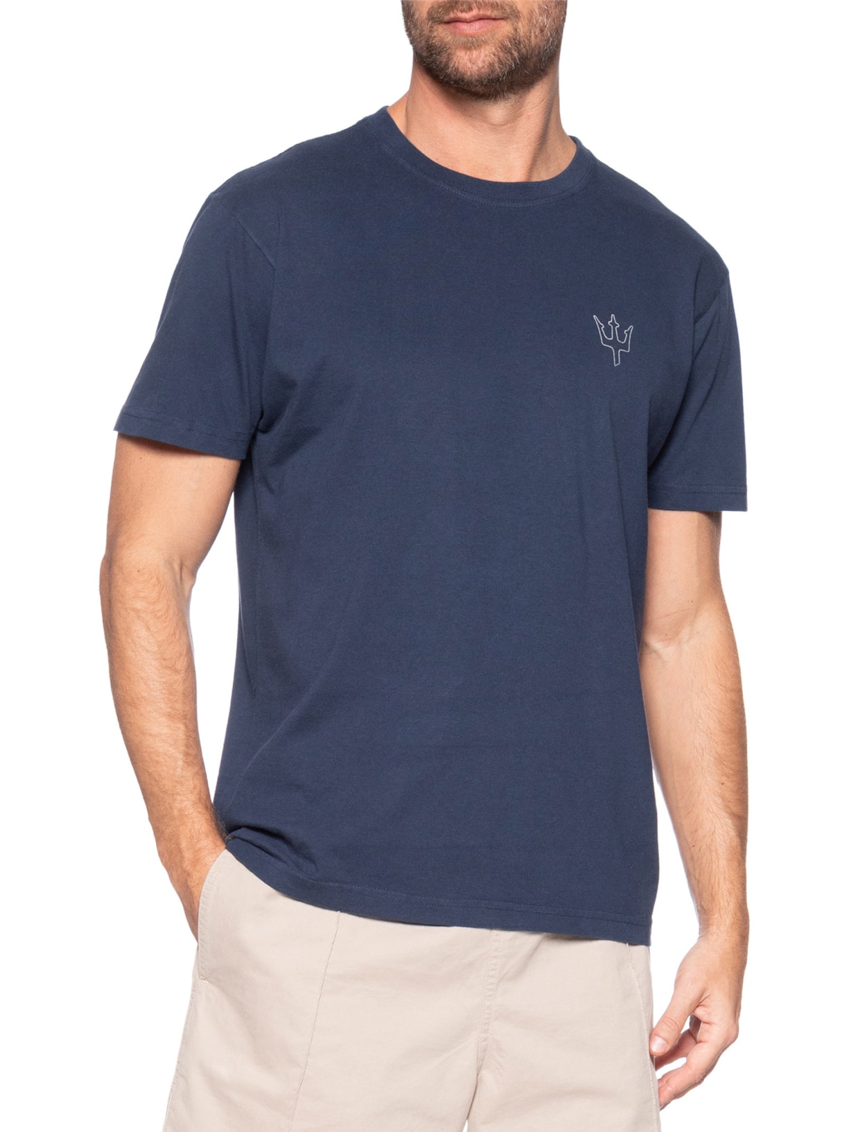 Camiseta Masculina Vintage Expeditions Club Azul Osklen