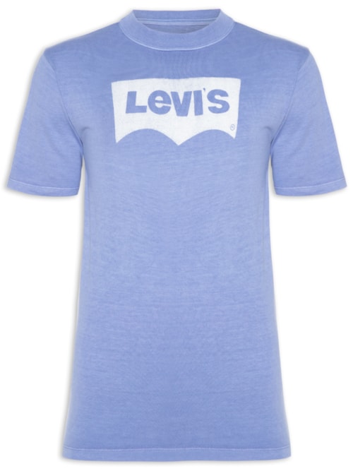 Camiseta Masculina Vintage Fit Graphic - Azul