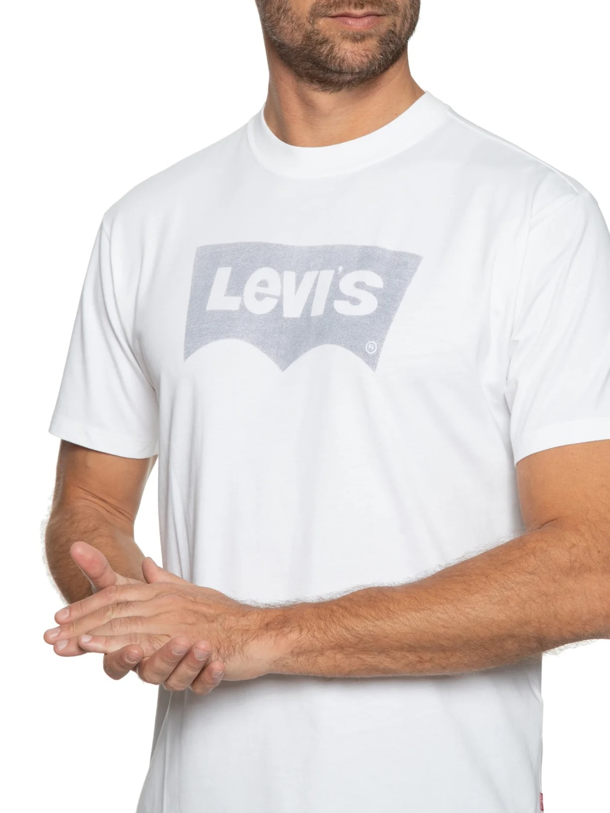 Camiseta Masculina Vintage Fit Graphic Branco Levi's