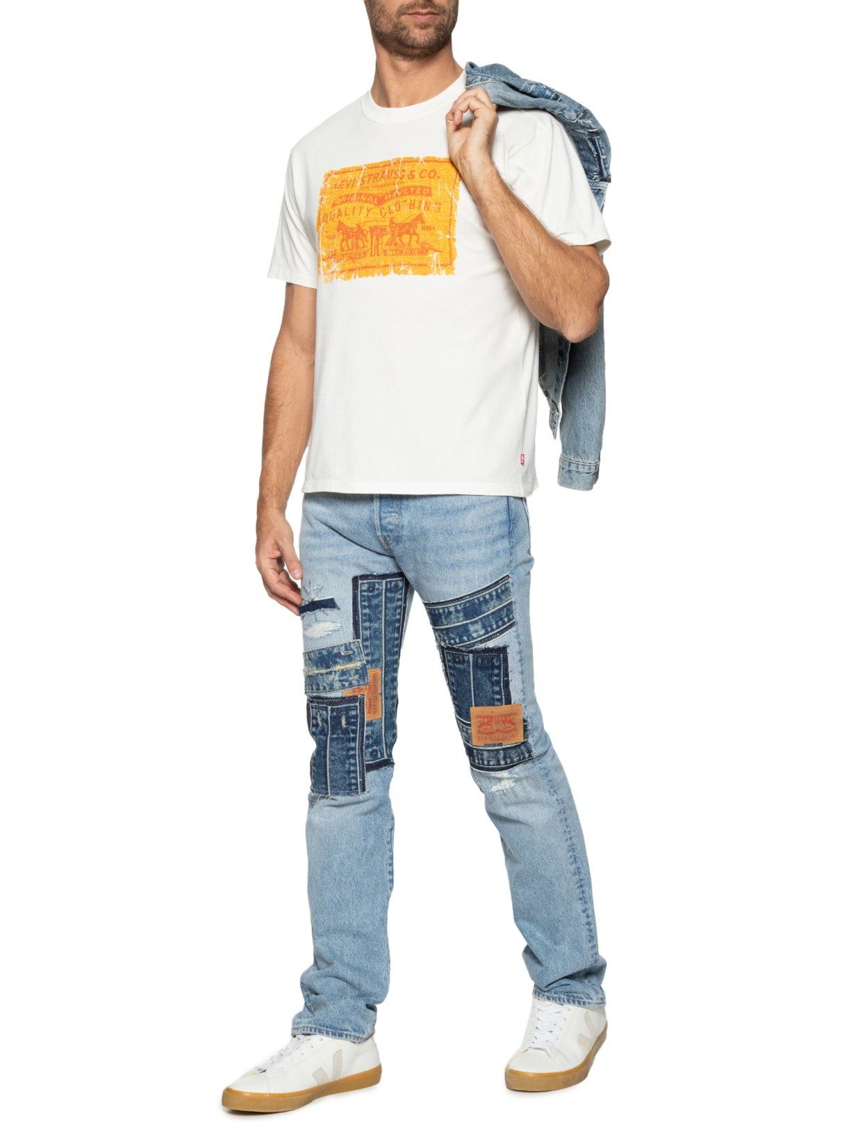 Camiseta Masculina Vintage Fit Graphic Off White Levi's