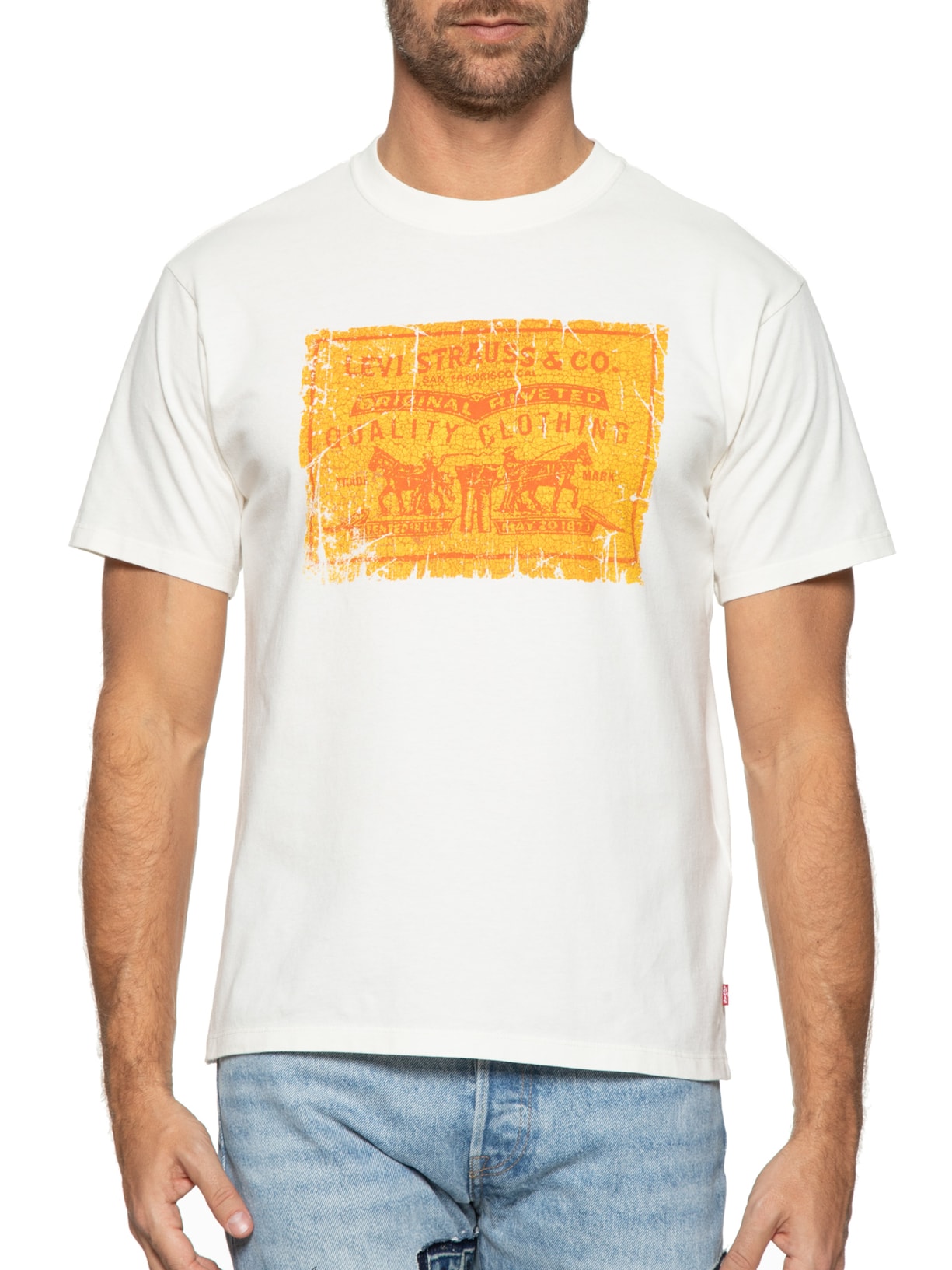 Camiseta Masculina Vintage Fit Graphic Off White Levi's