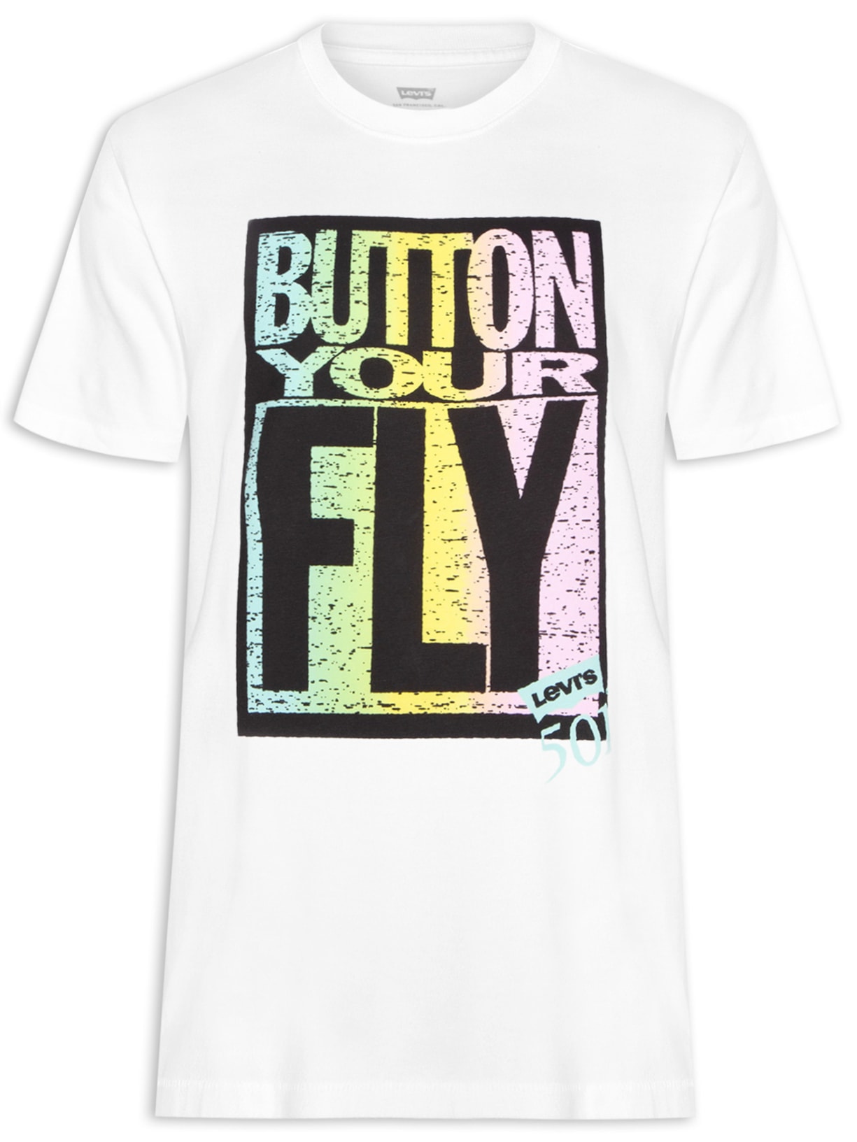 Camiseta Masculina Vintage Fit Graphic Tee Branco Levi's