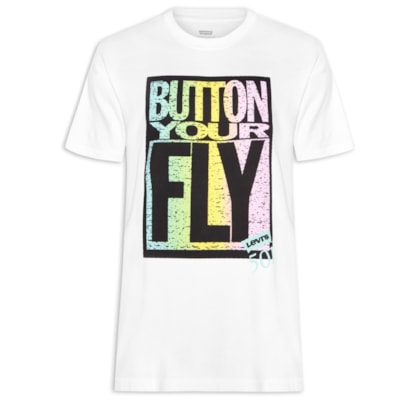 Camiseta Masculina Vintage Fit Graphic Tee - Branco
