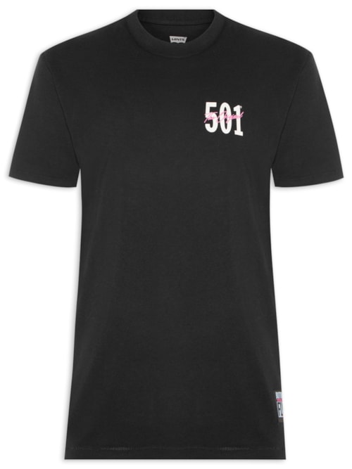 Camiseta Masculina Vintage Fit Graphic Tee - Preto