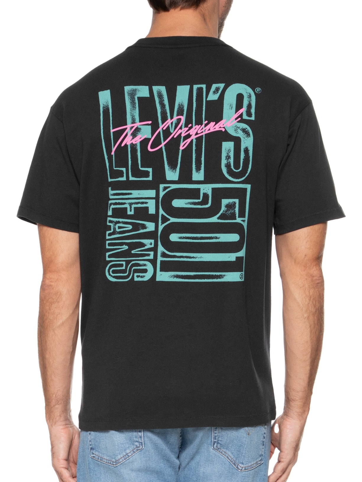 Camiseta Masculina Vintage Fit Graphic Tee Preto Levi's