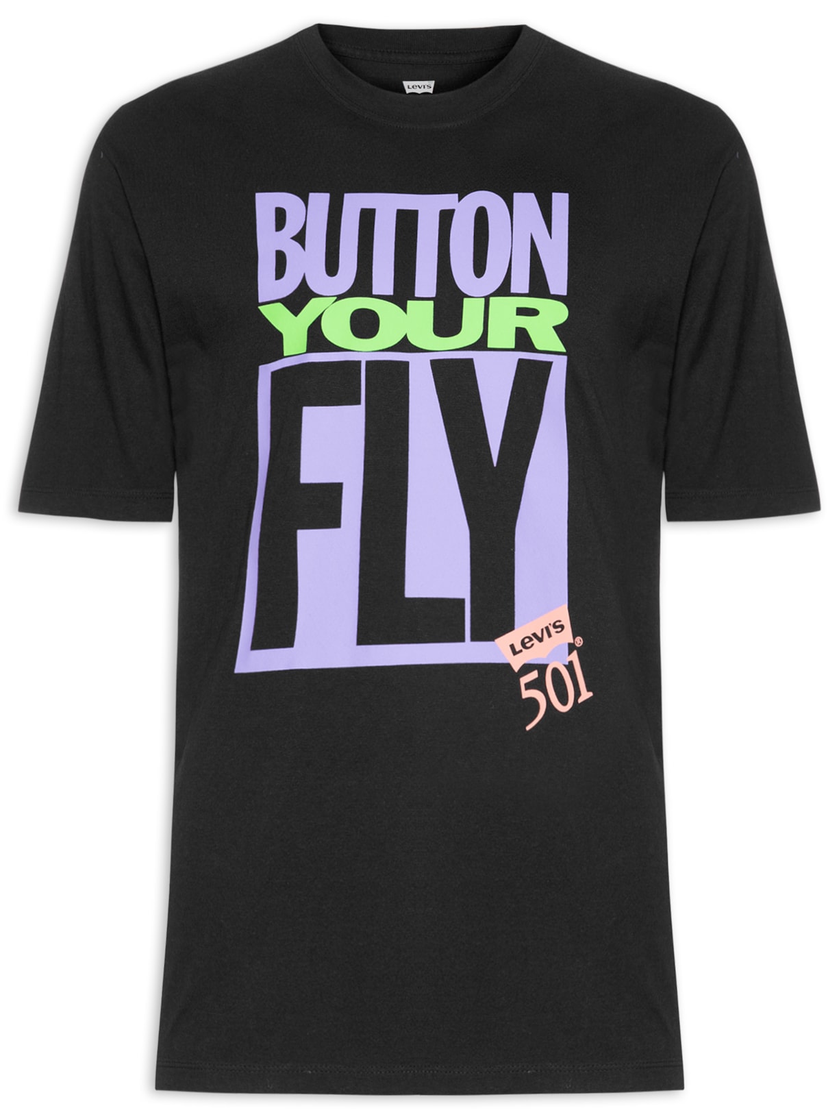 Camiseta Masculina Vintage Fit Graphic Tee - Preto