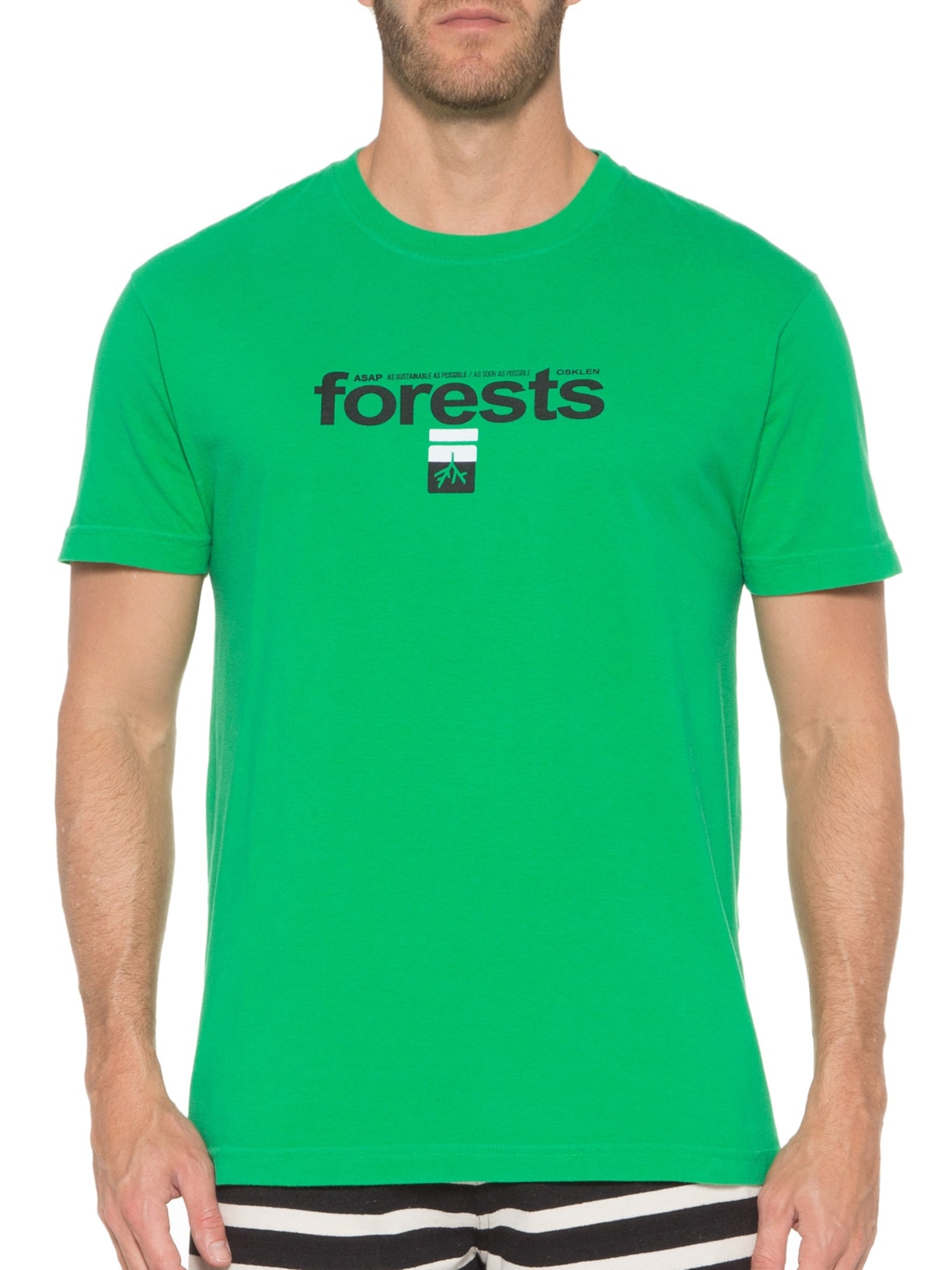 Camiseta Masculina Vintage Forests Roots Verde Osklen