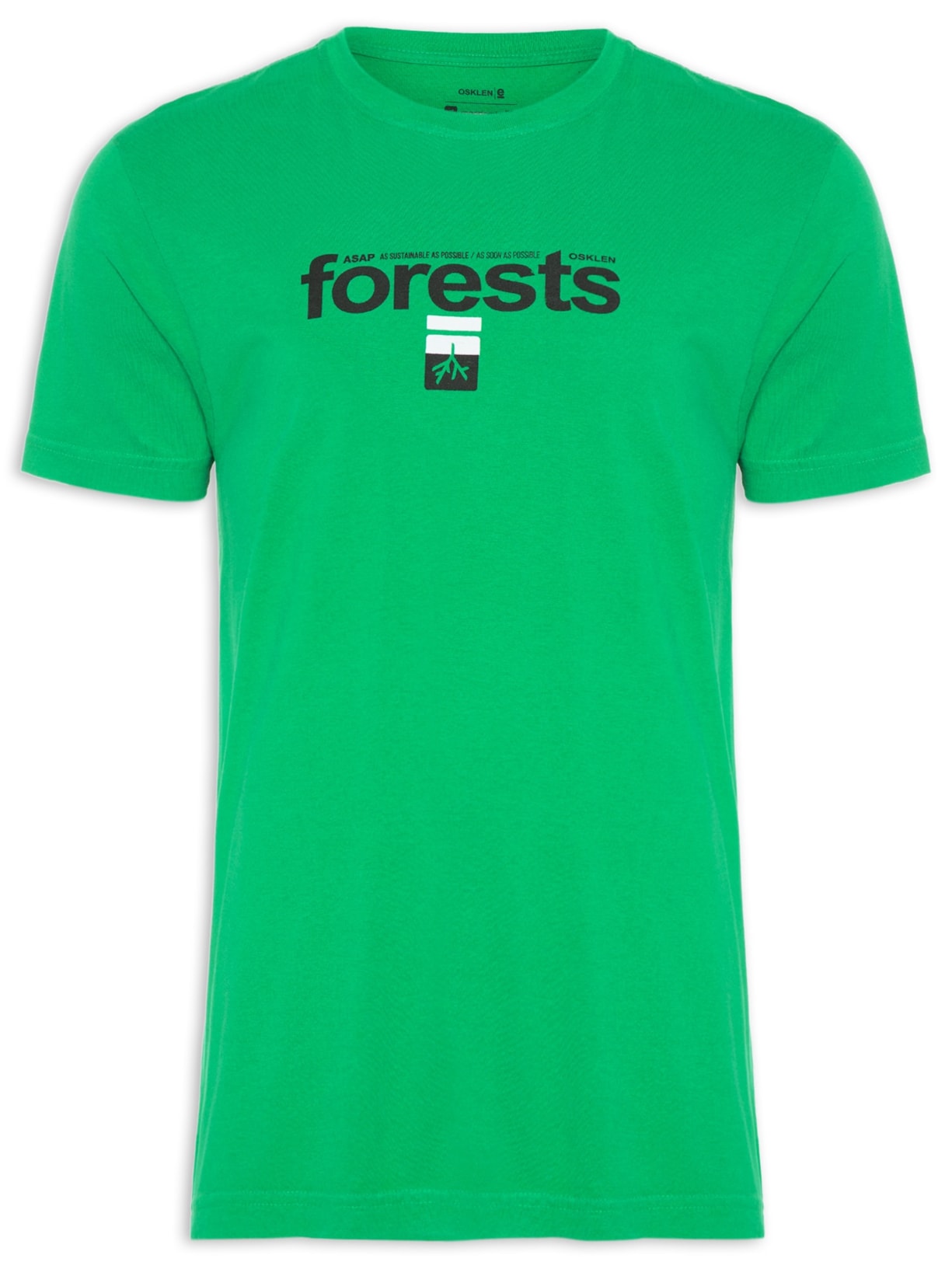 Camiseta Masculina Vintage Forests Roots Verde Osklen