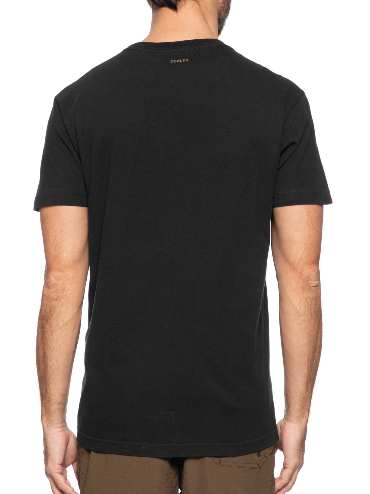 Camiseta Masculina Vintage Ipanema Serifado Preto Osklen
