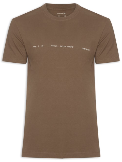 Camiseta Masculina Vintage Issue7 – Marrom