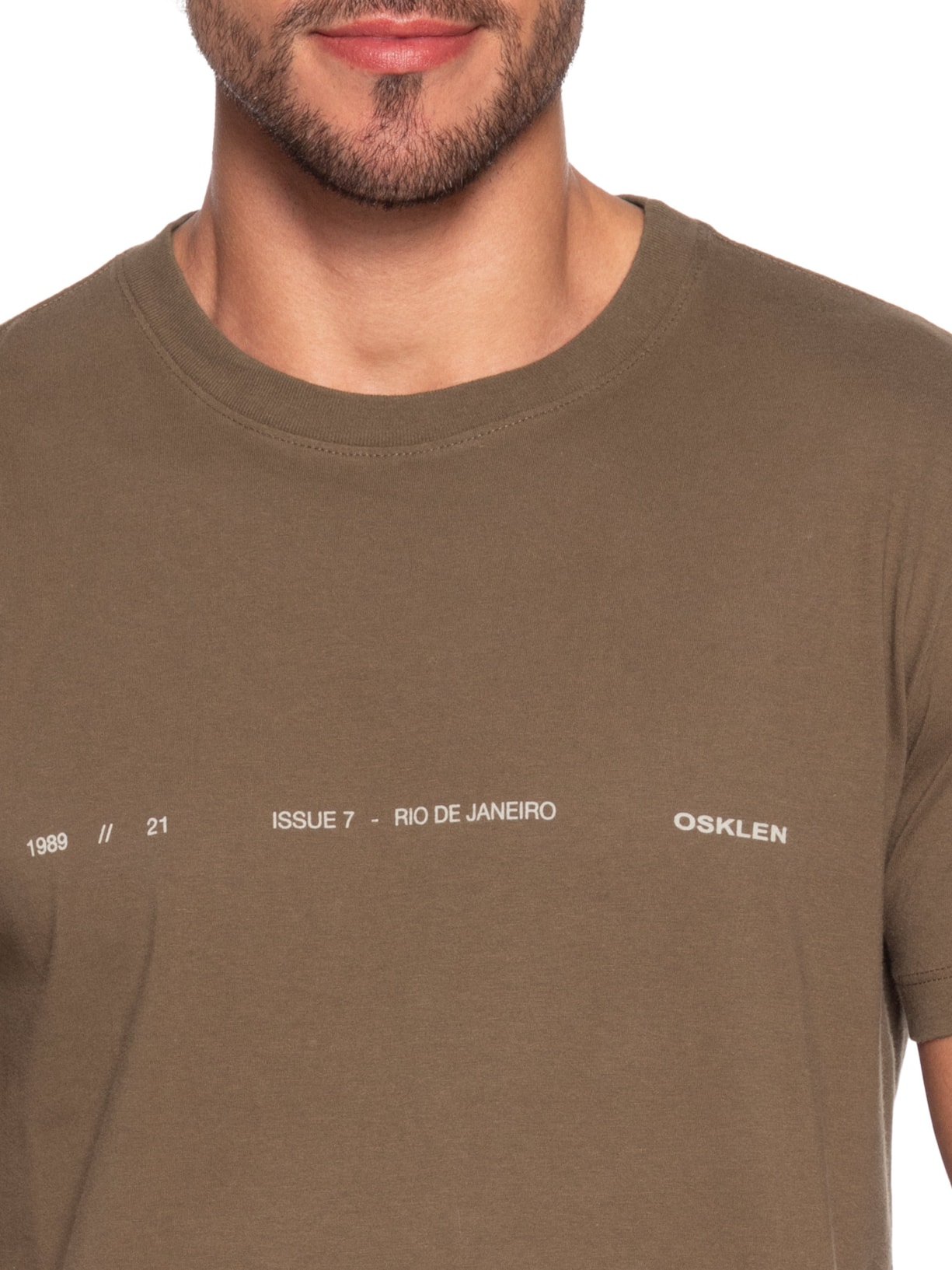 Camiseta Masculina Vintage Issue7 – Marrom Osklen