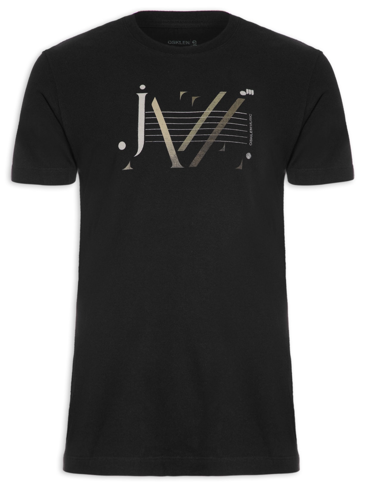 Camiseta Masculina Vintage Jazz - Preto