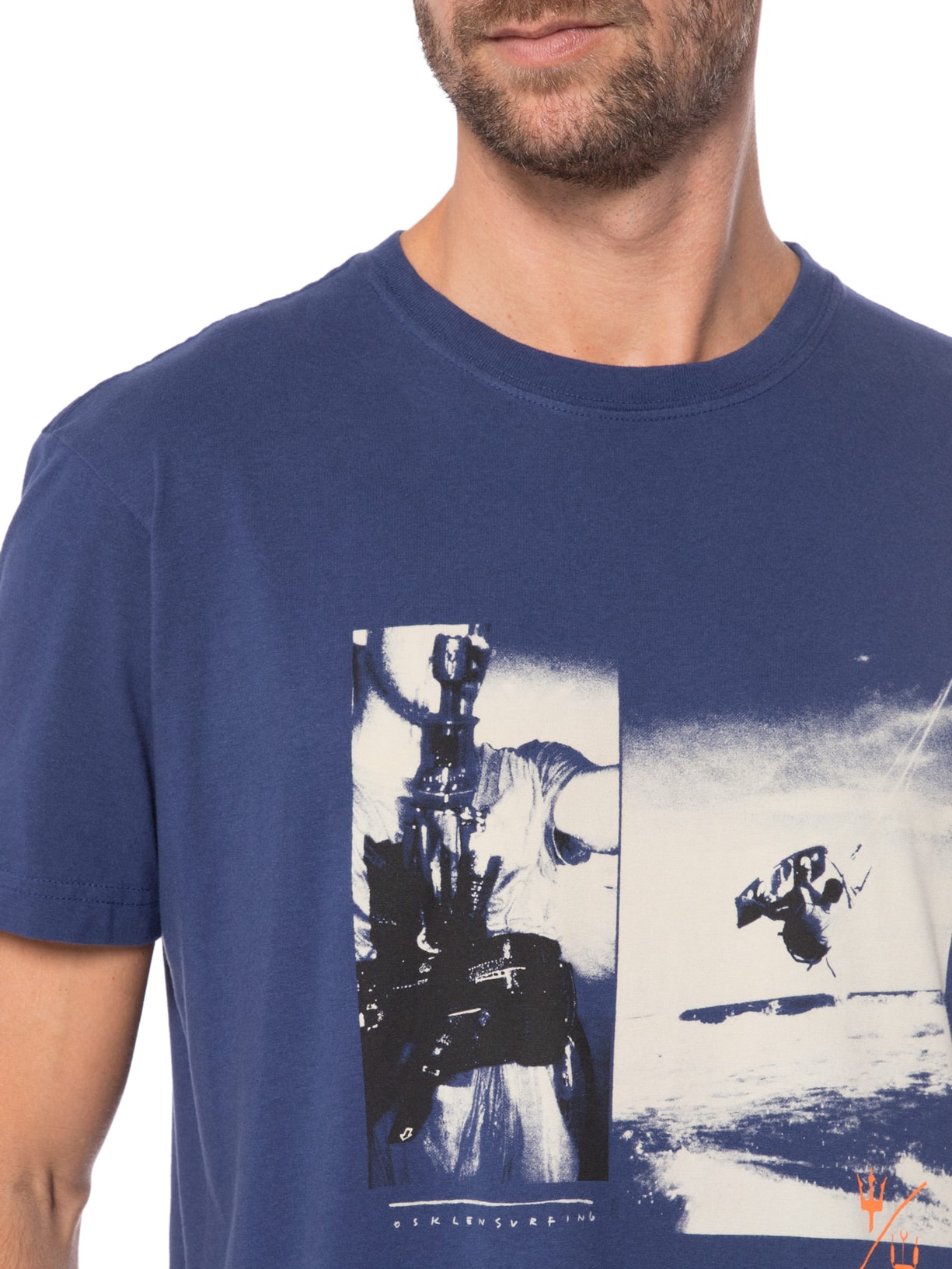 Camiseta Masculina Vintage Kite Azul Osklen