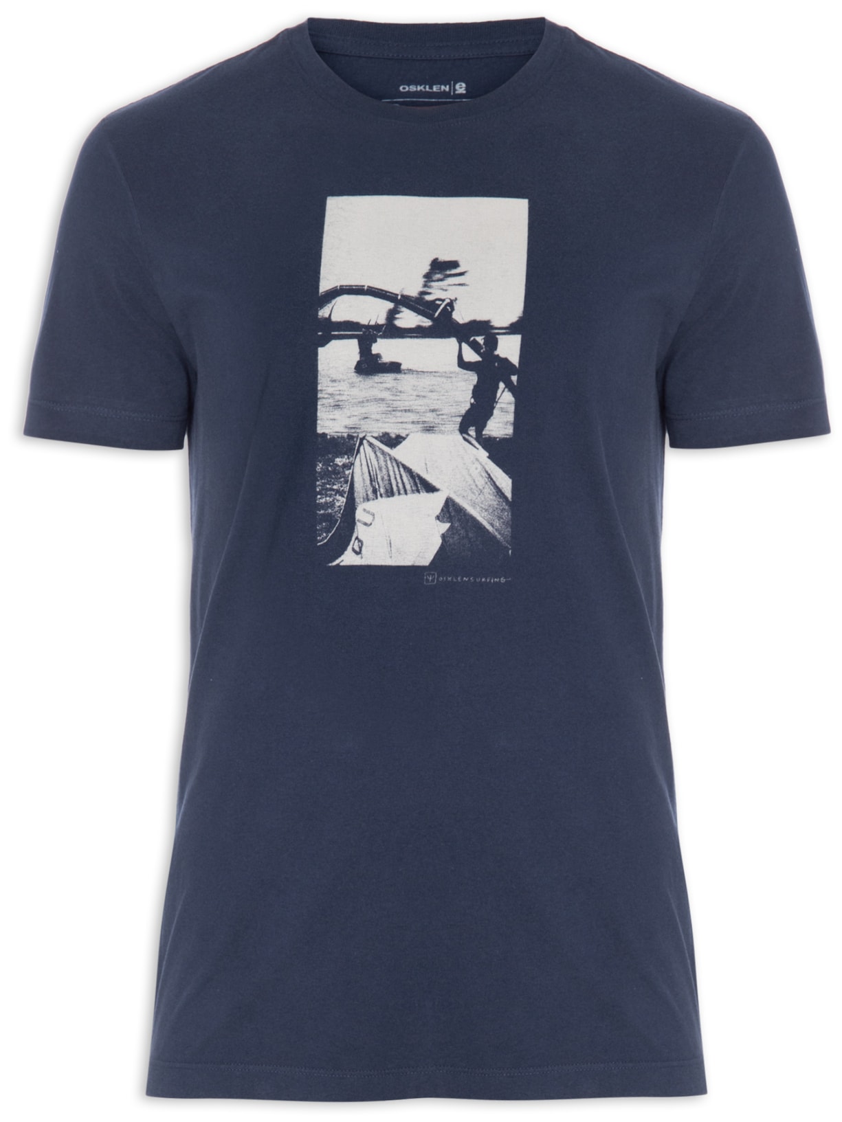 Camiseta Masculina Vintage Kite Collage - Azul
