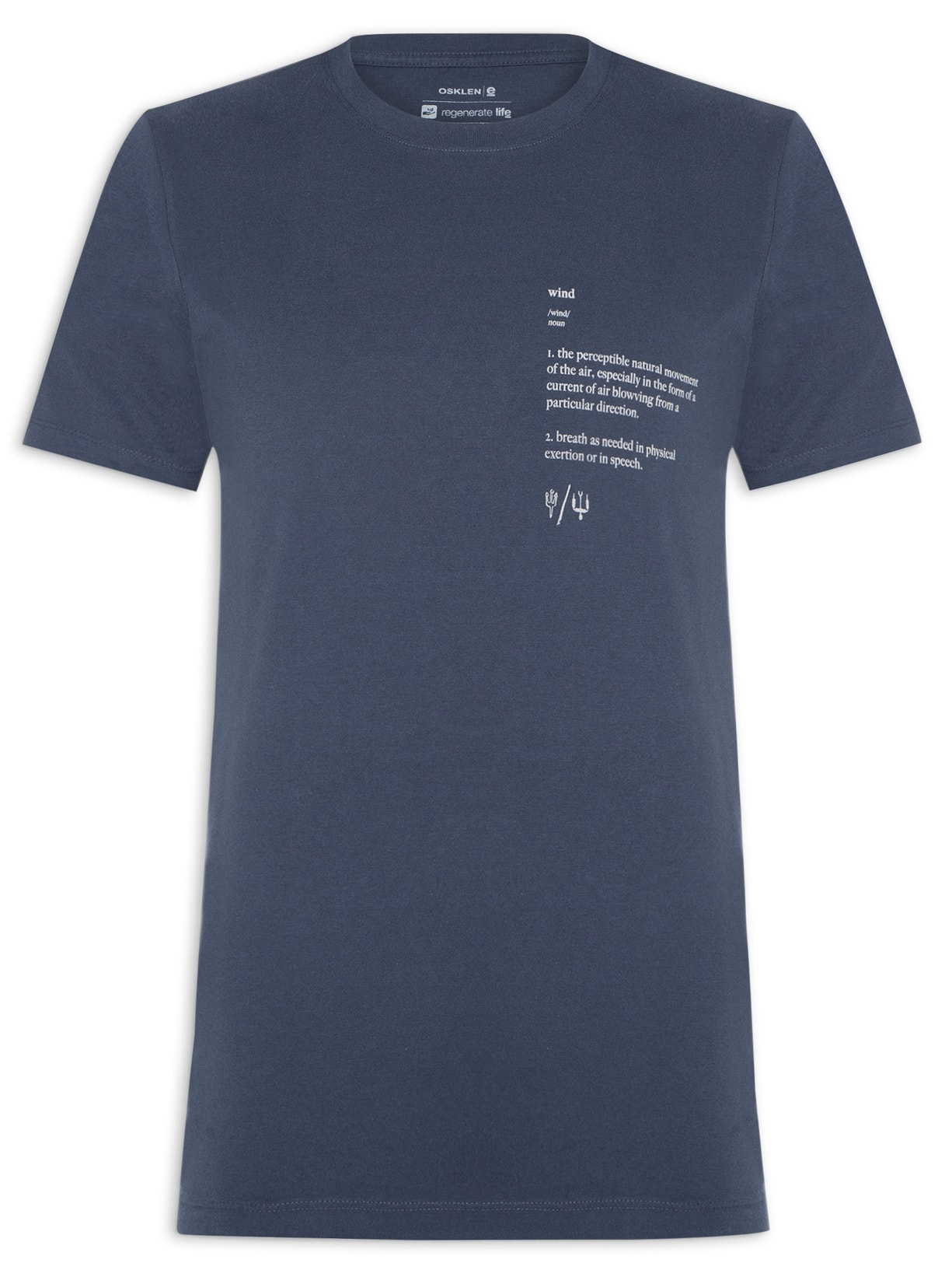 Camiseta Masculina Vintage Kite Dictionary Manga Curta - Azul