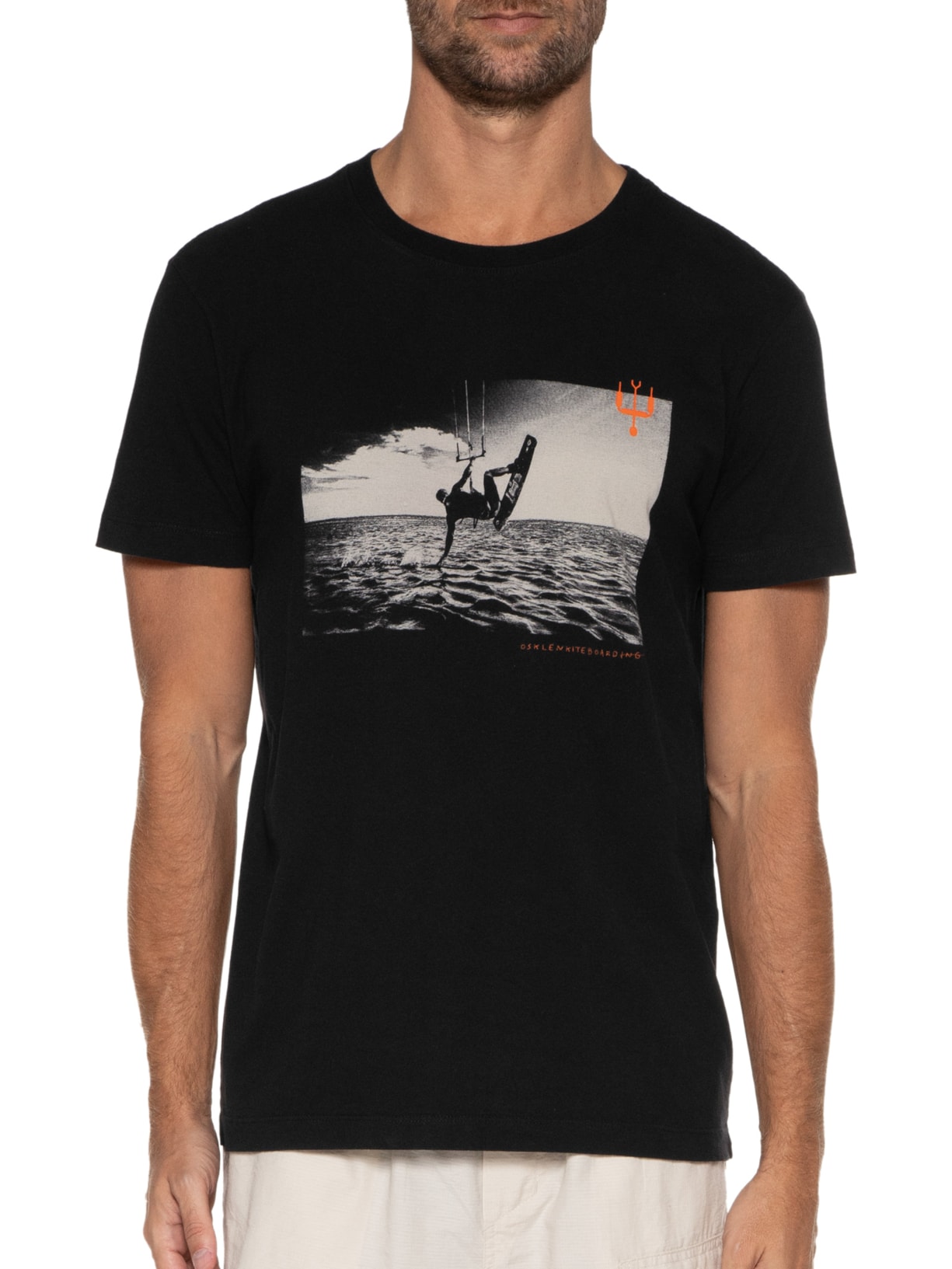 Camiseta Masculina Vintage Kite Preto Osklen