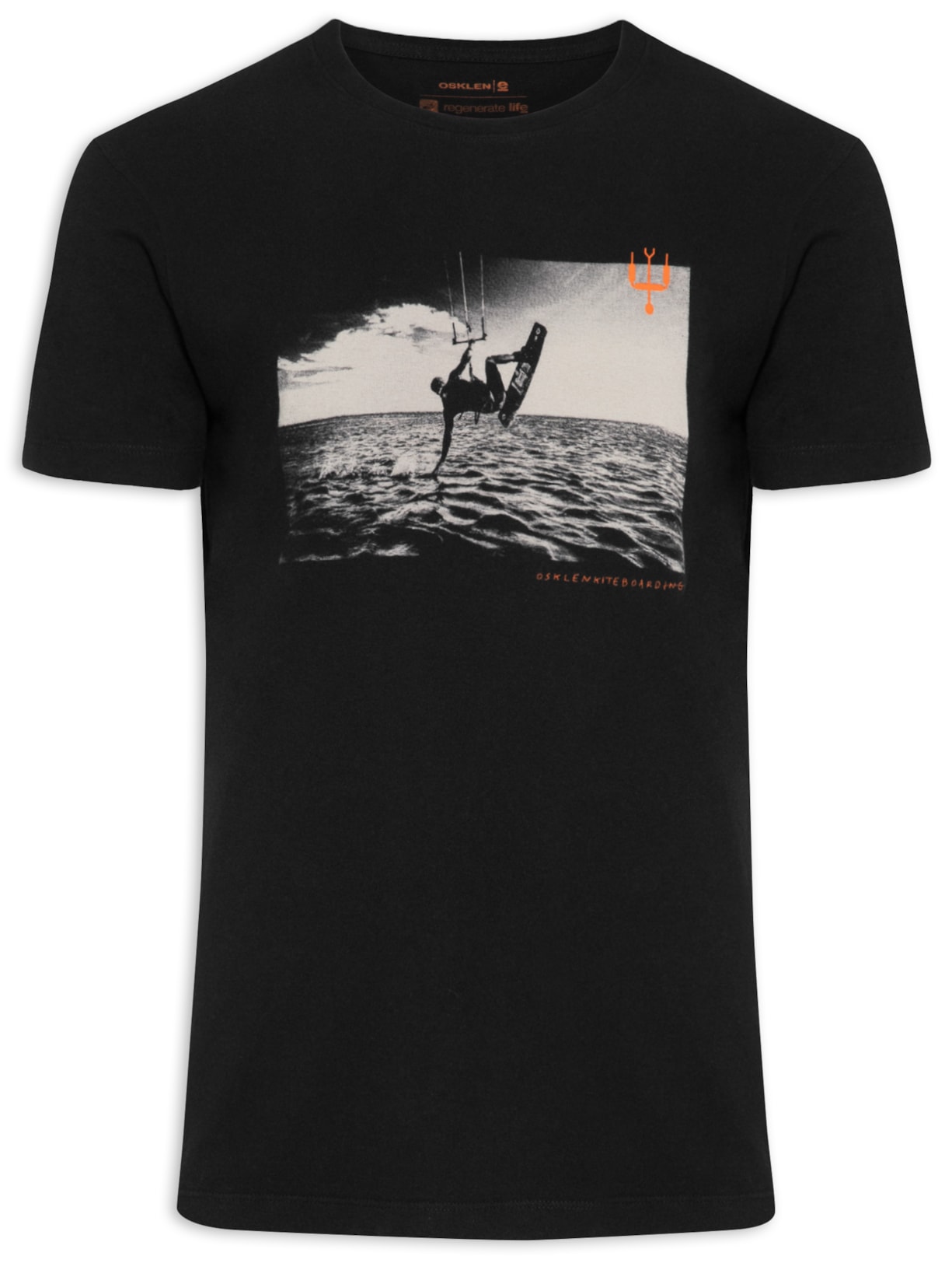 Camiseta Masculina Vintage Kite Preto Osklen