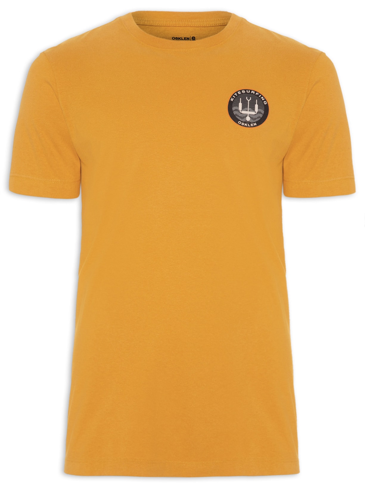 Camiseta Masculina Vintage Kiteboarding Patche 2 - Amarelo