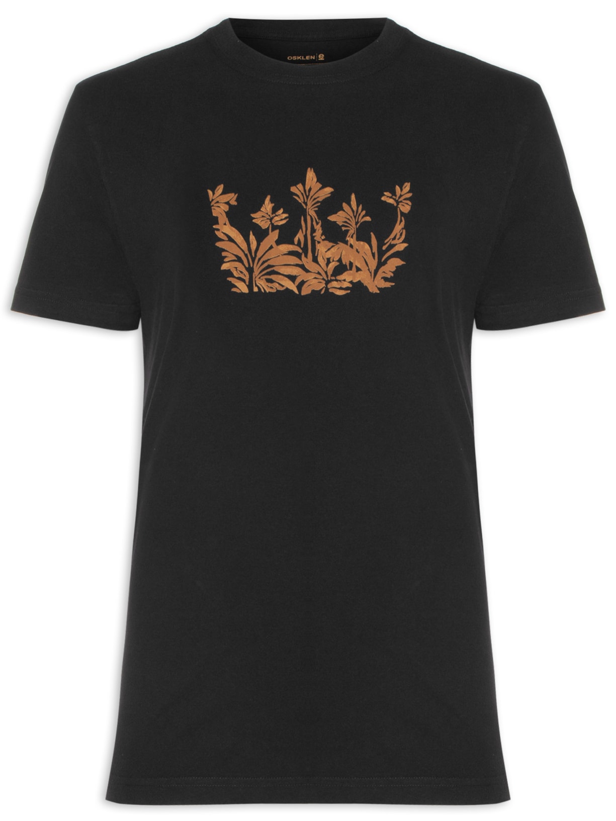 Camiseta Masculina Vintage Lazulli Crown Manga Curta - Preto