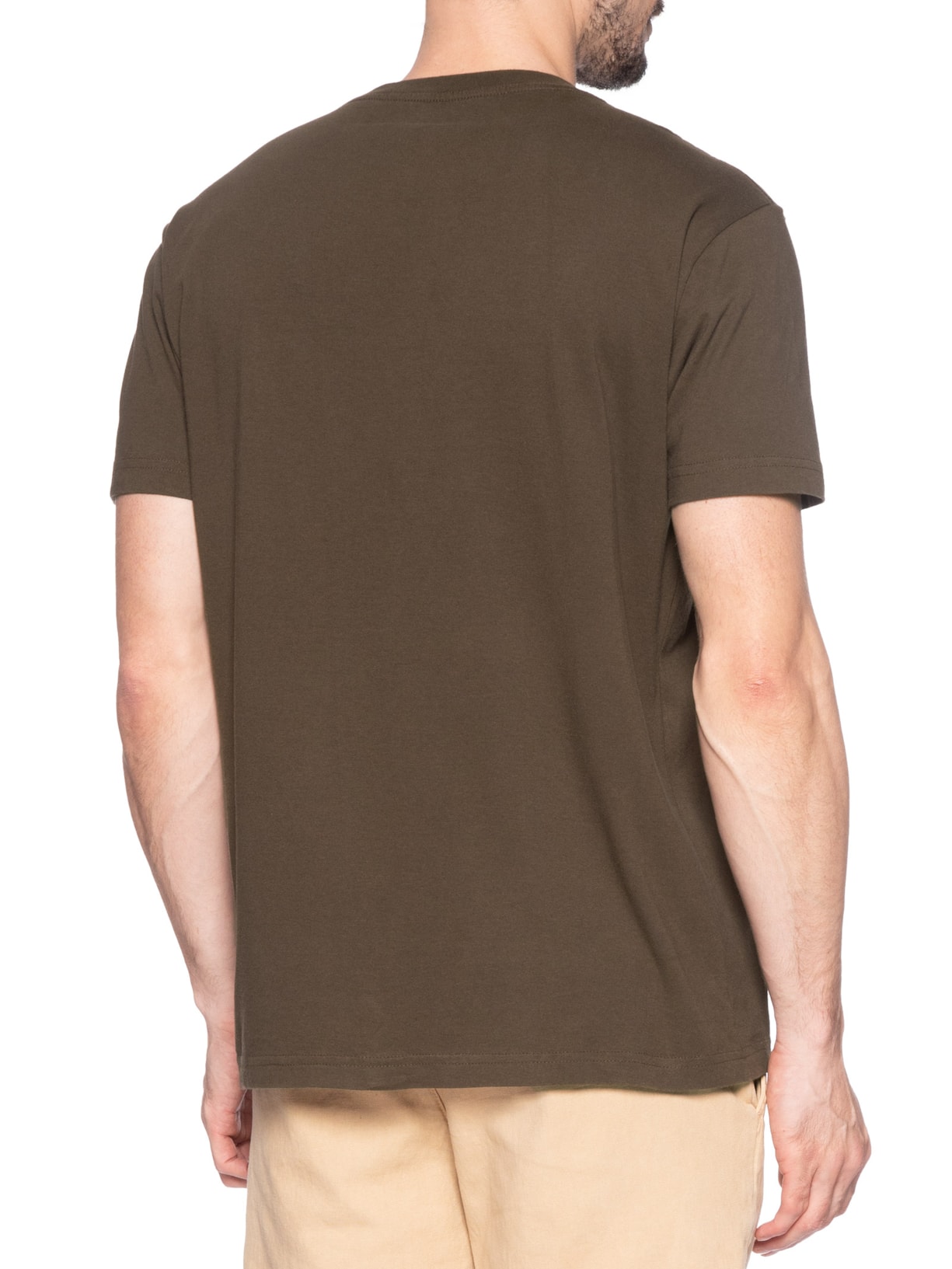 Camiseta Masculina Vintage Manga Curta Capoeira Marrom Osklen