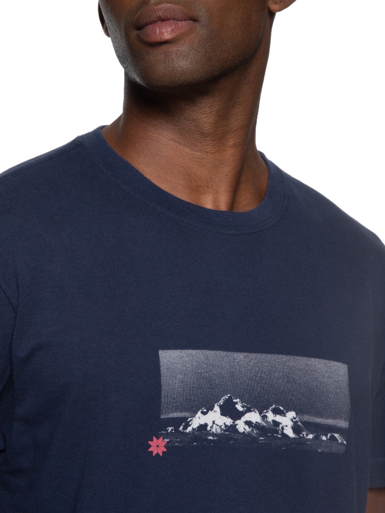 Camiseta Masculina Vintage Mountains Azul Osklen