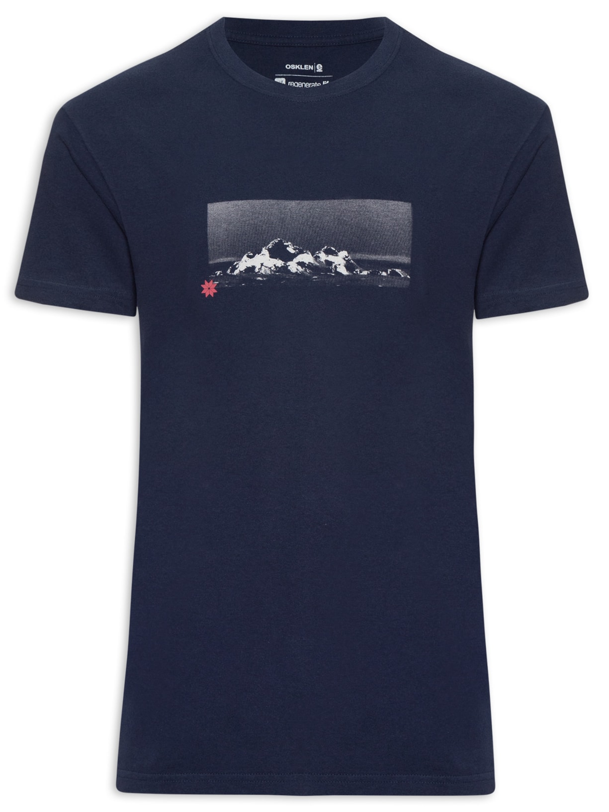 Camiseta Masculina Vintage Mountains Azul Osklen