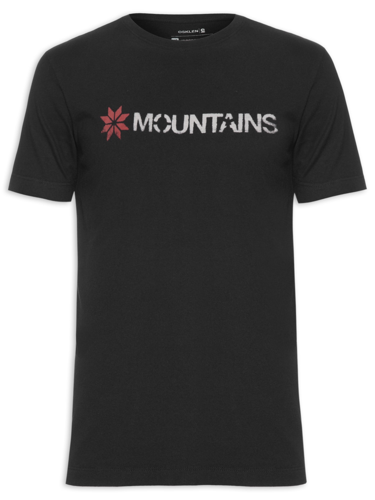 Camiseta Masculina Vintage Mountains Stencil - Preto