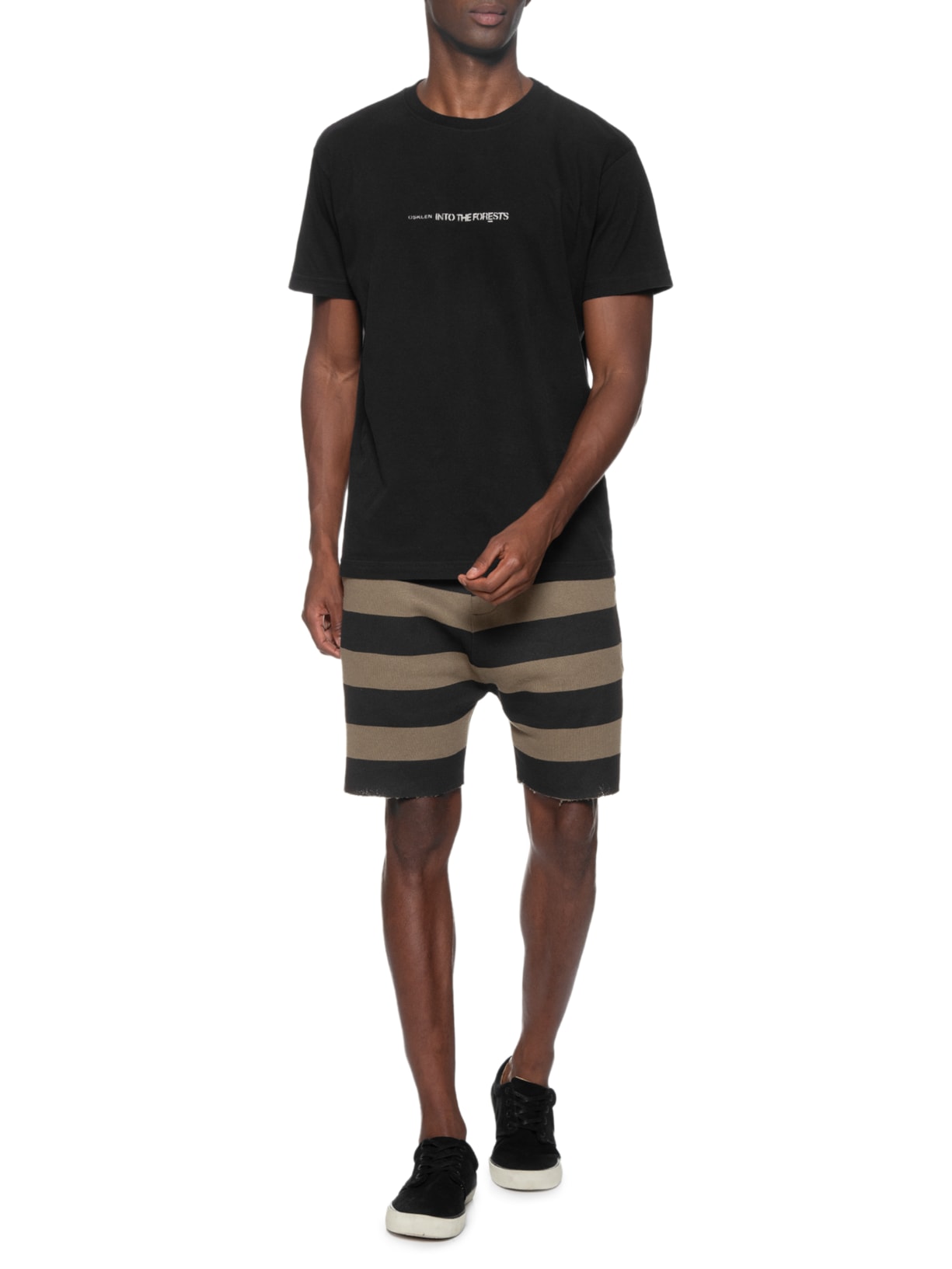 Camiseta Masculina Vintage Mushroom Nature Preto Osklen