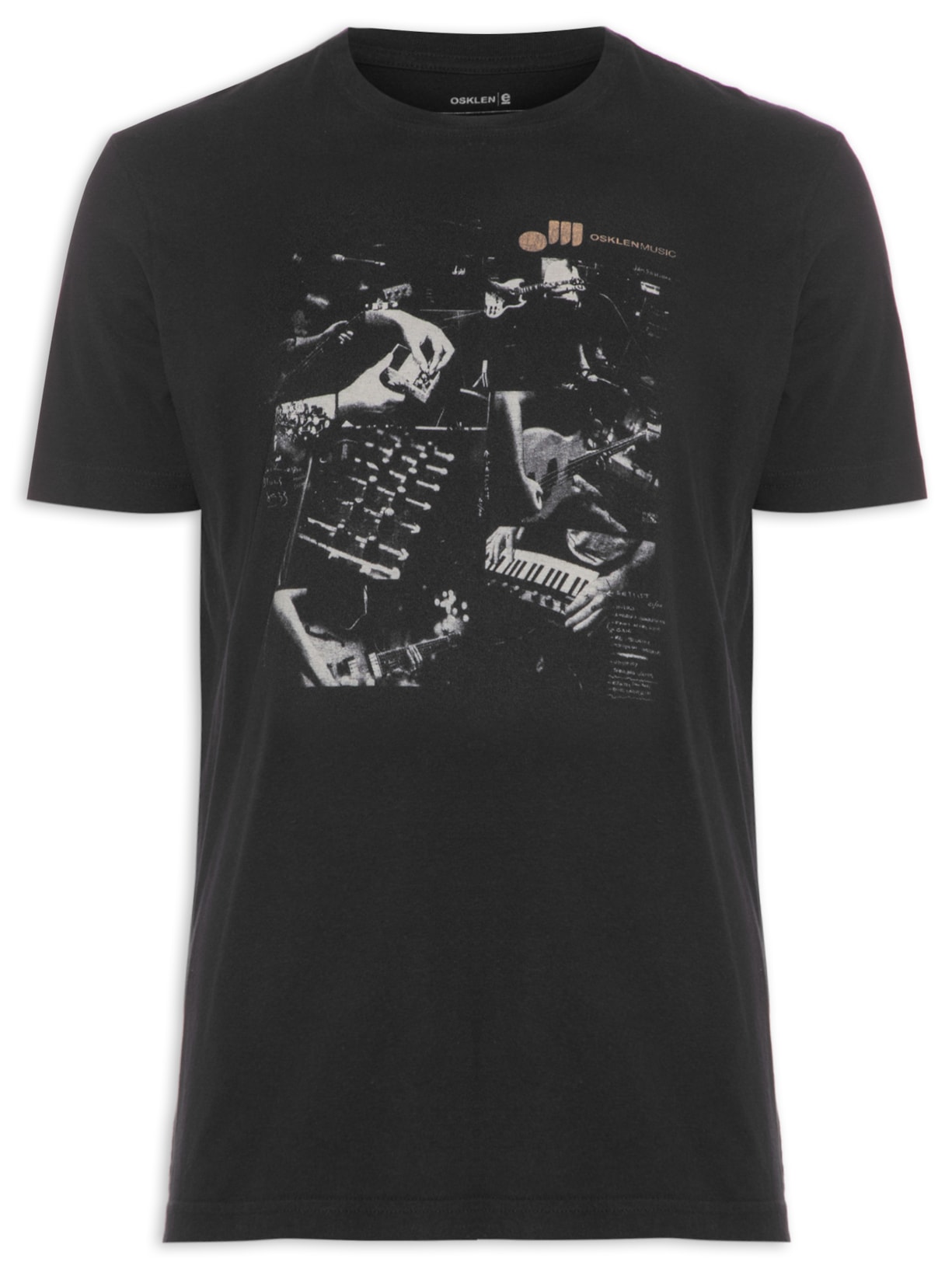 Camiseta Masculina Vintage Music Sessions - Preto