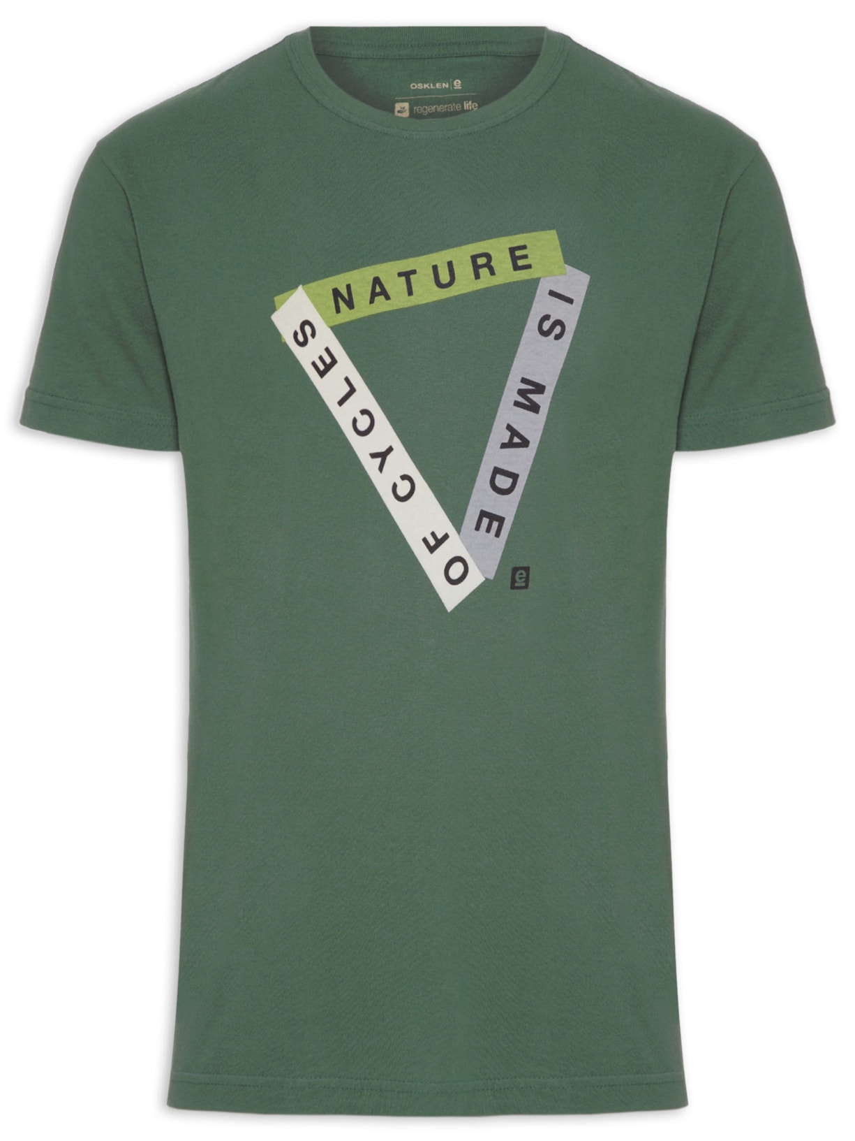 Camiseta Masculina Vintage Nature Is Made O - Verde