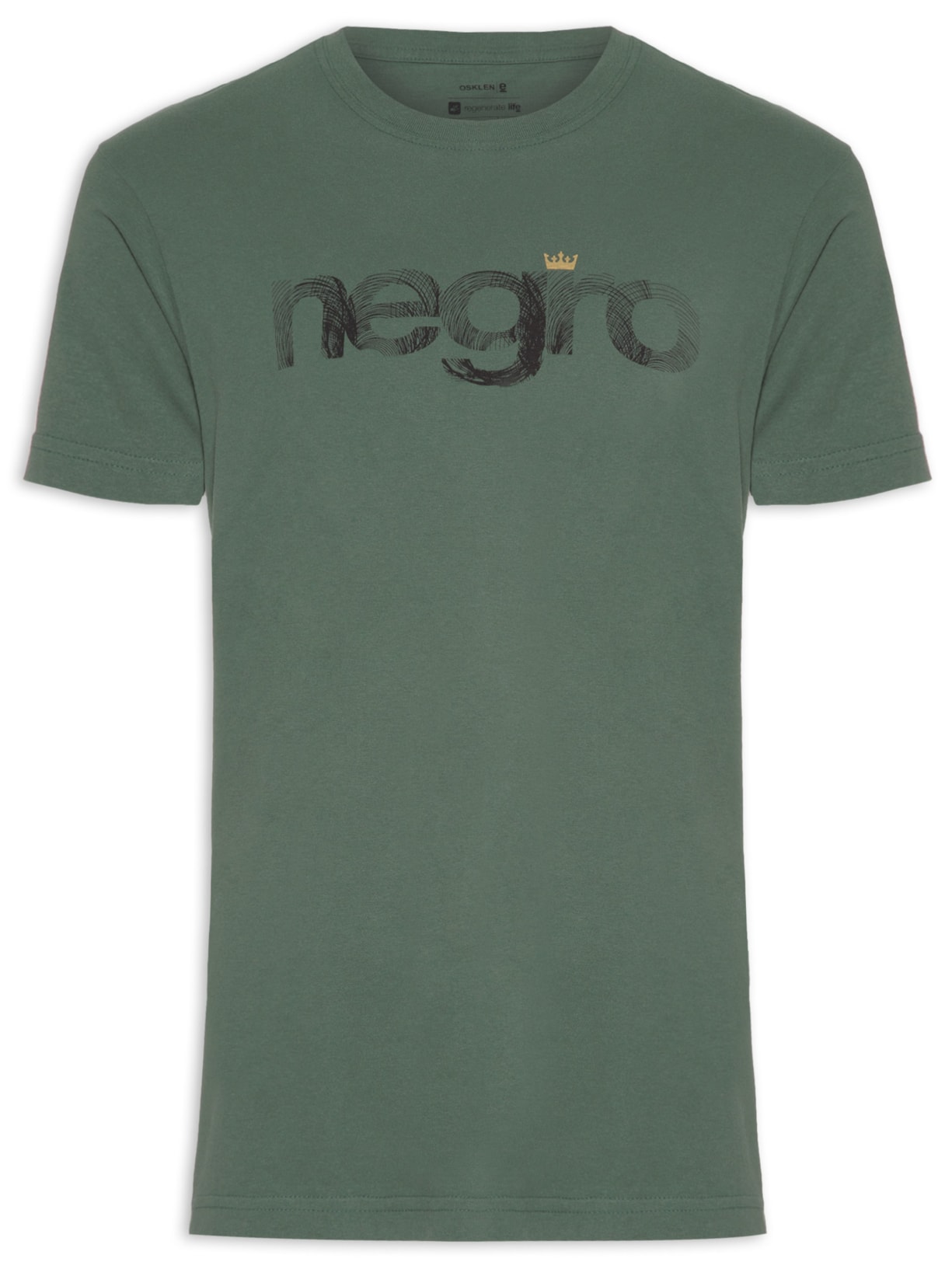 Camiseta Masculina Vintage Negro - Verde