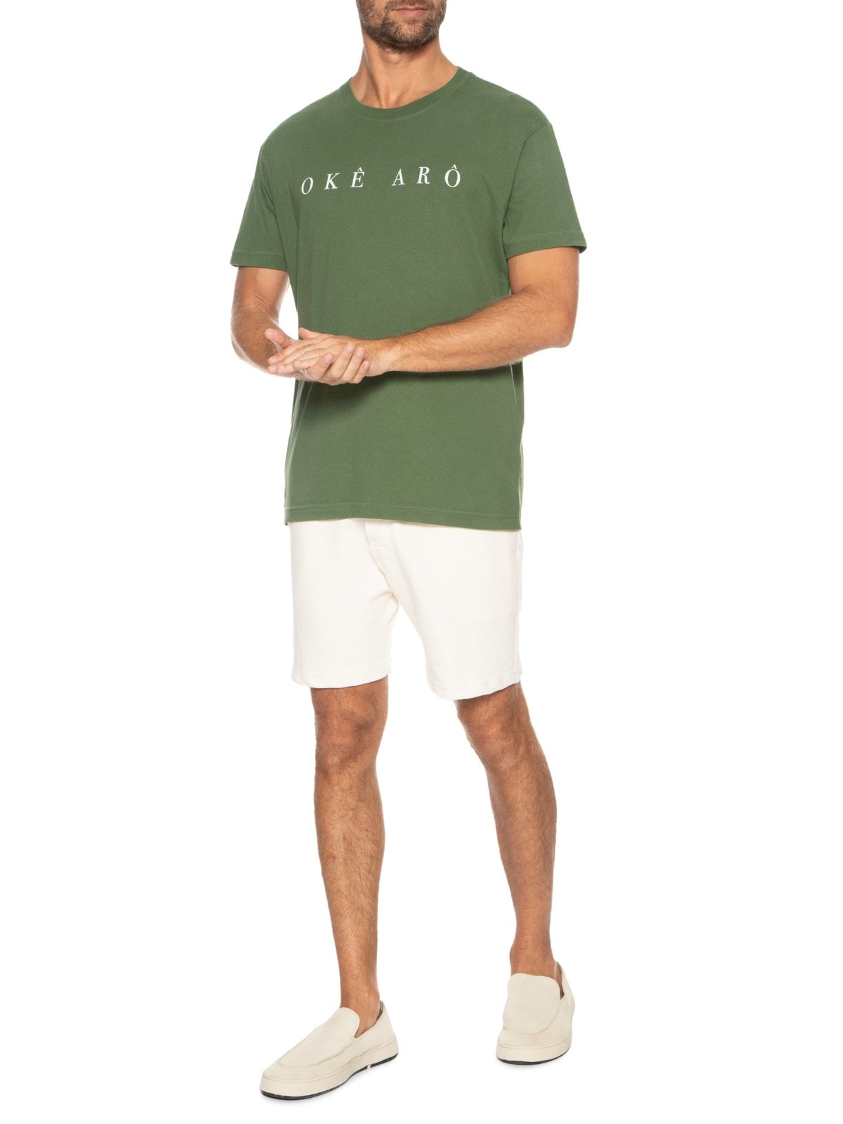 Camiseta Masculina Vintage Oke Aro - Verde