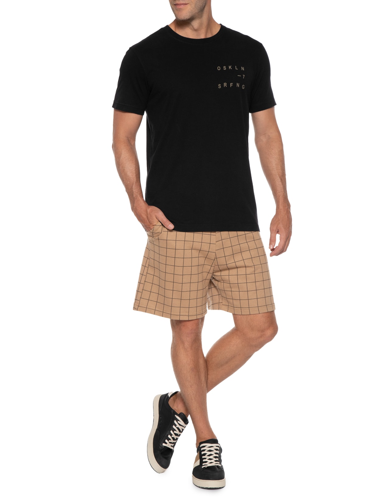 Camiseta Masculina Vintage Oskl Preto Osklen