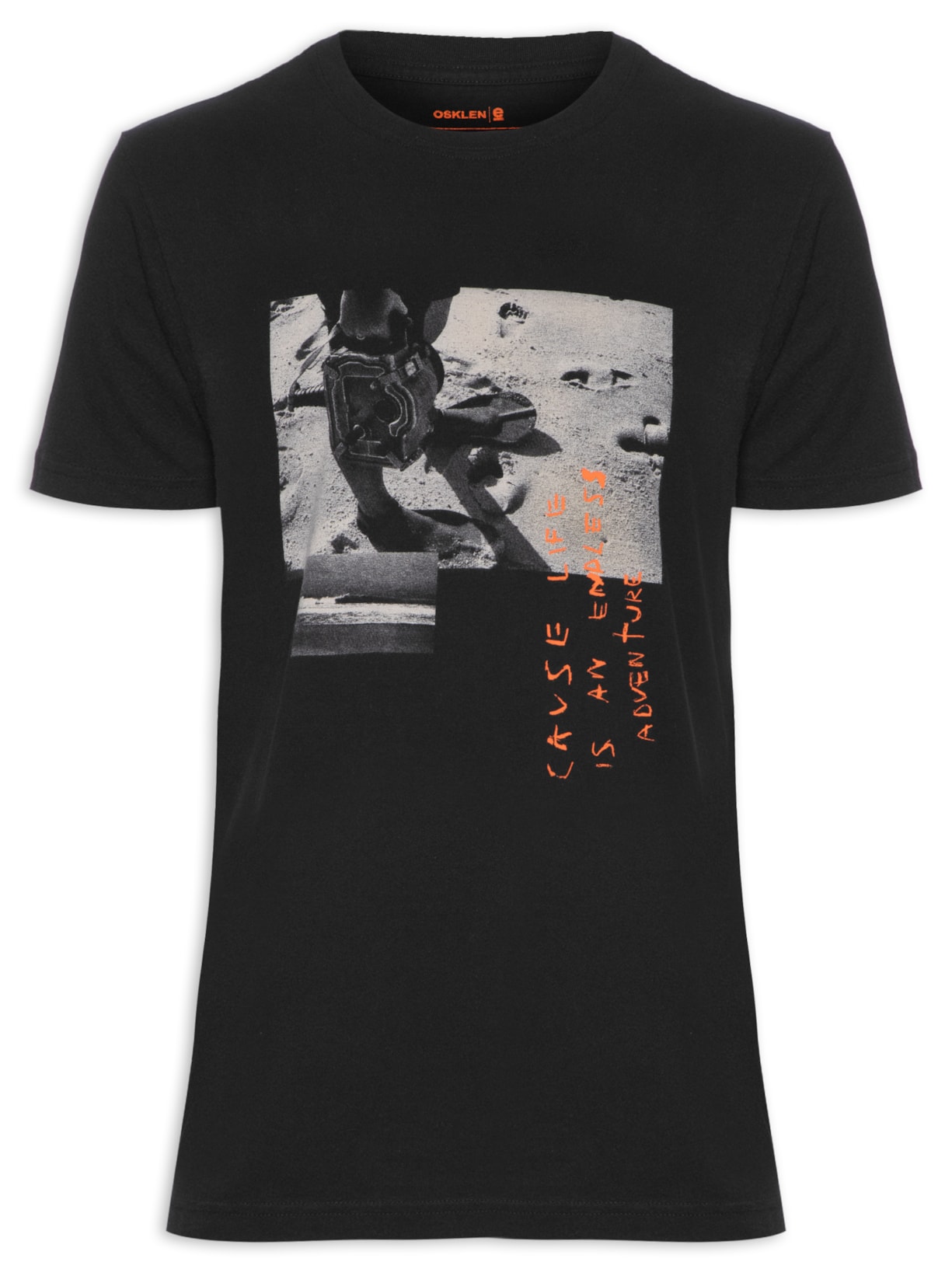 Camiseta Masculina Vintage Photo Adventure - Preto