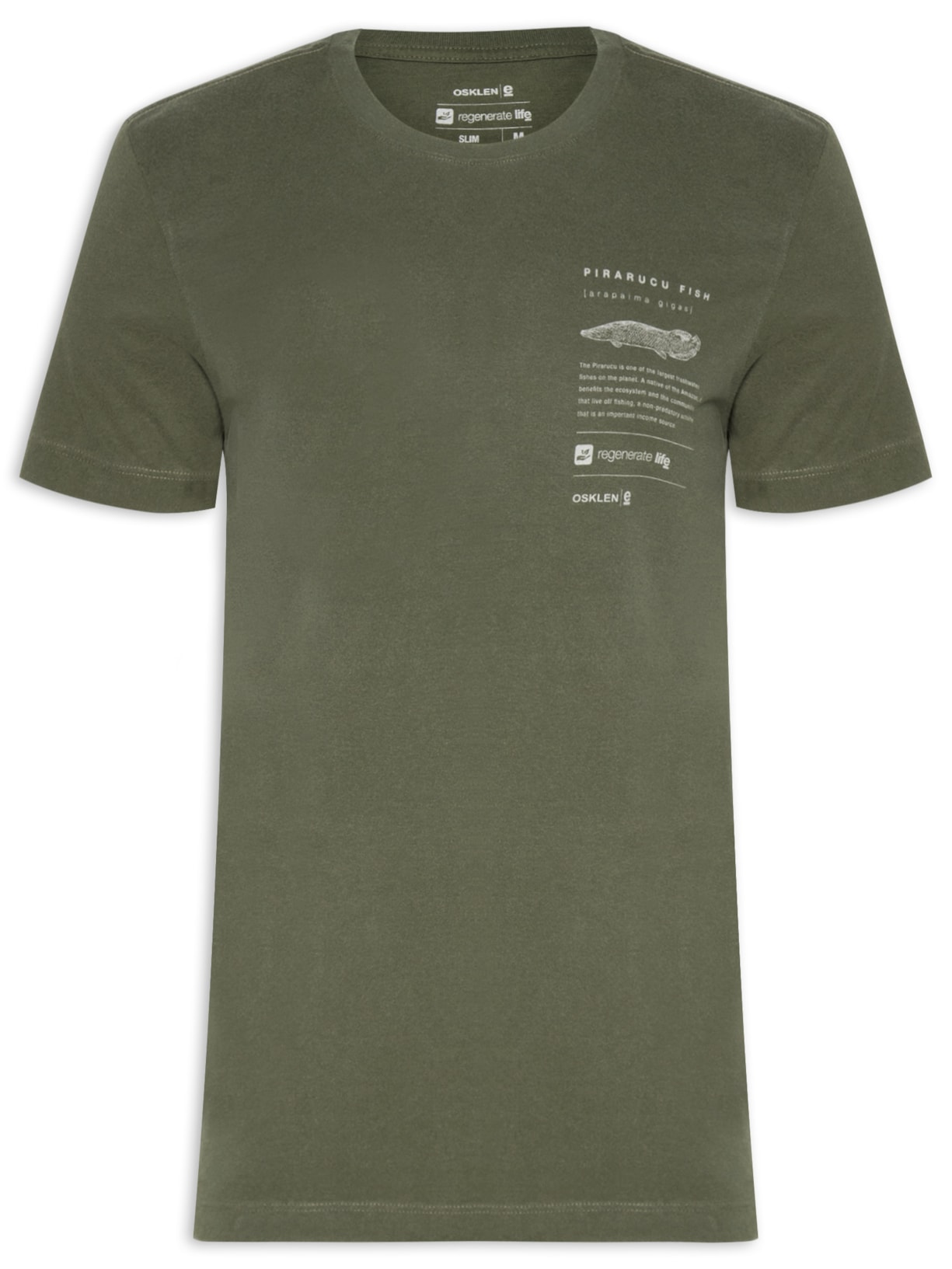 Camiseta Masculina Vintage Piracuru Manga Curta - Verde