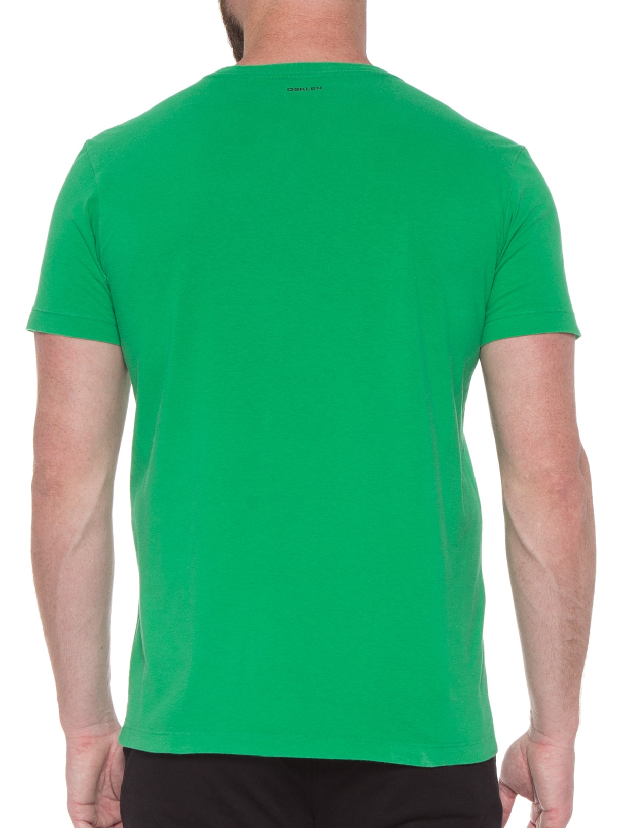 Camiseta Masculina Vintage Play Pause Stop Verde Osklen