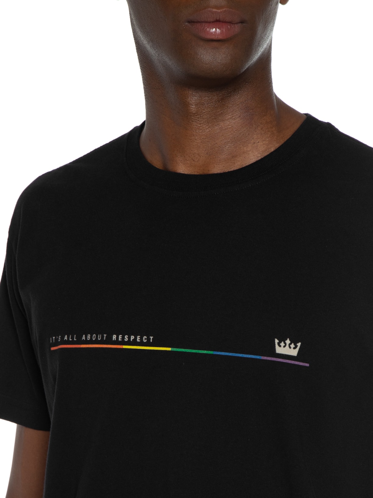 Camiseta Masculina Vintage Respect Preto Osklen