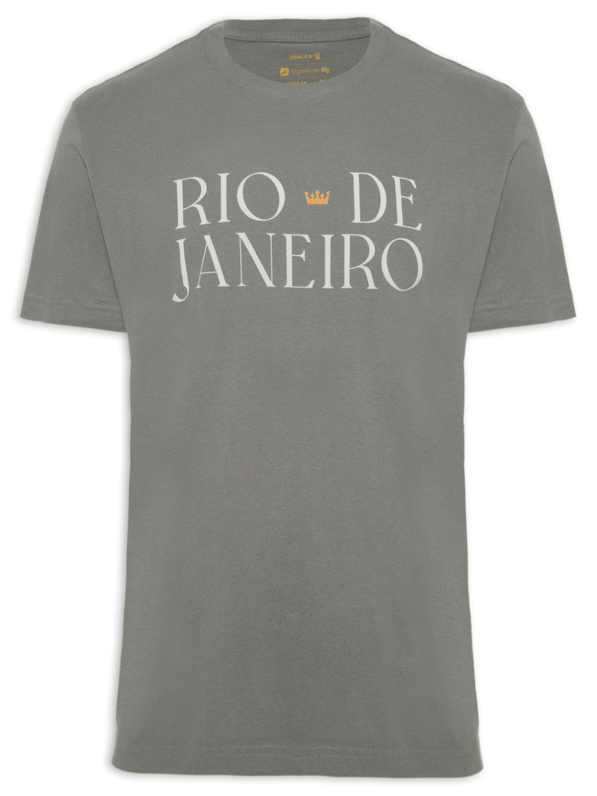Camiseta Masculina Vintage Rio De Janeiro - Cinza