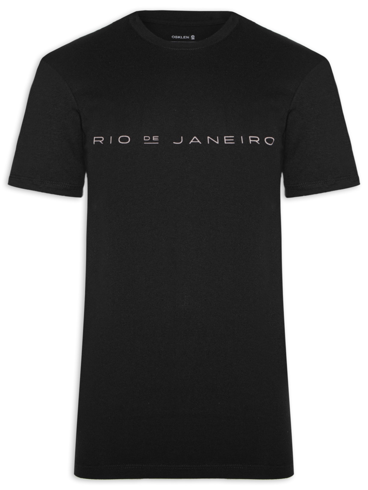 Camiseta Masculina Vintage Rio De Janeiro Manga Curta - Preto